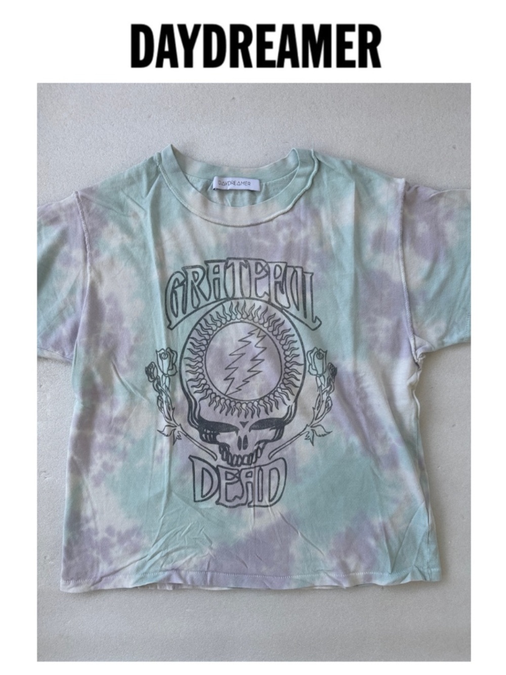 Daydreamer Grateful Dead Tie Dye Reverse Graphic Tee